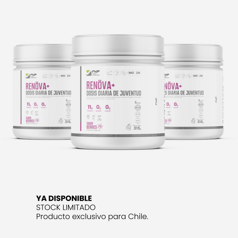Renova+: Colágeno Doblemente Hidrolizado Premium para Piel y Articulaciones en Chile