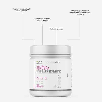 Renova+: Colágeno Doblemente Hidrolizado Premium para Piel y Articulaciones en Chile