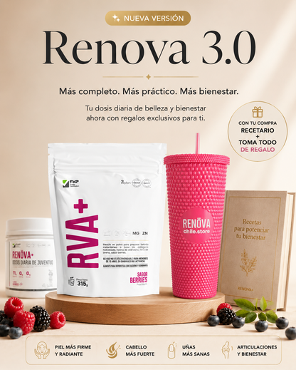 RENOVA+ V3.0: Colágeno Premium Potenciado con 7 Vitaminas Adicionales